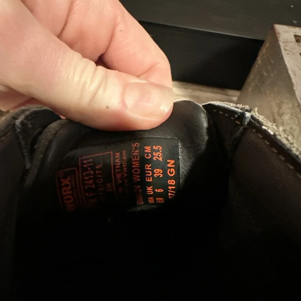 WORX by Red Wing 5124 Women's Zinc Chukka‎ Steel Toe Boots Size 8.5